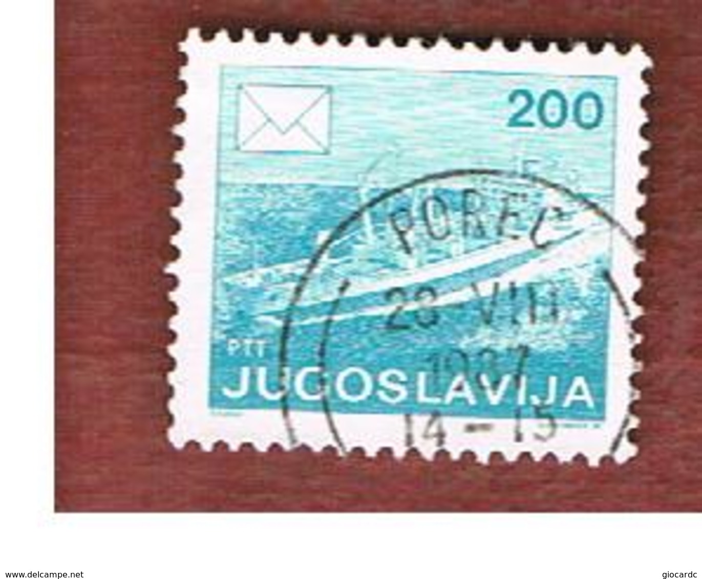JUGOSLAVIA (YUGOSLAVIA)   - SG 2276 -    1986 POSTAL SERVICES: SHIP    -  USED - Usati