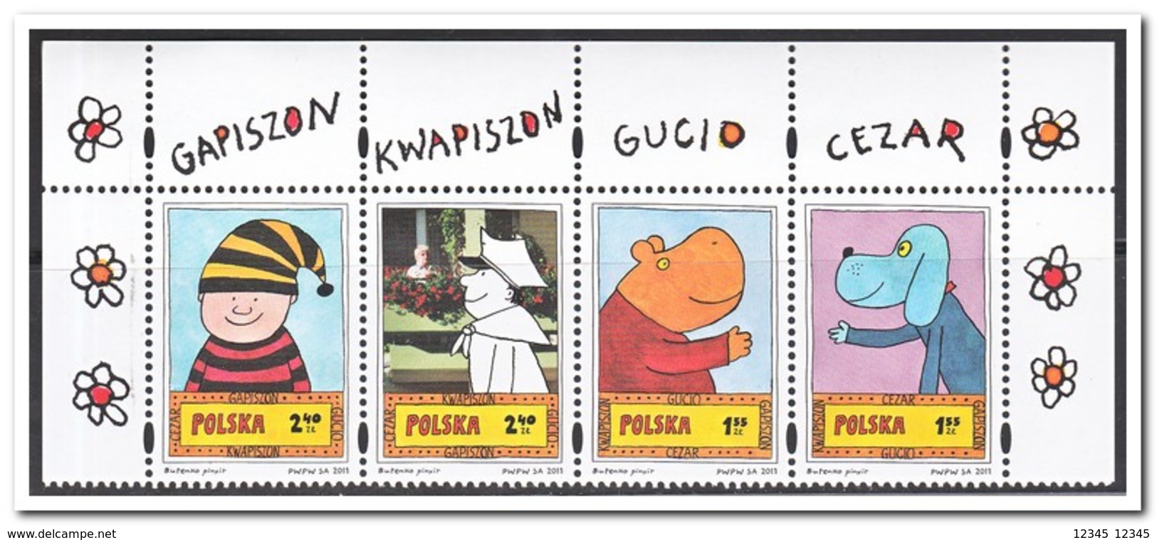 Polen 2011, Postfris MNH, Gapiszon, Kwapiszon, Gucio And Cezar - Ongebruikt