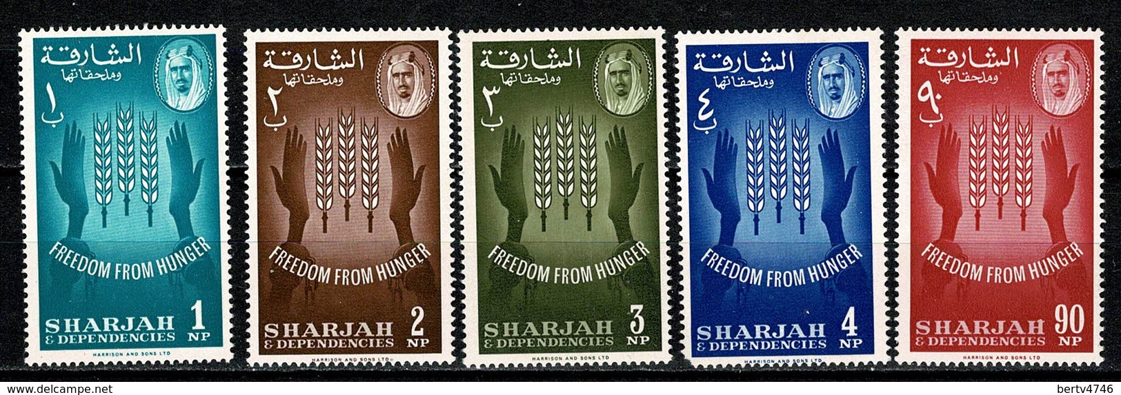 Sharjah  1963 Mi 35/39, Sc 36/40** MNH Dentelure Voir 2 Scans / Tanding Zie 2 Scans - Sharjah