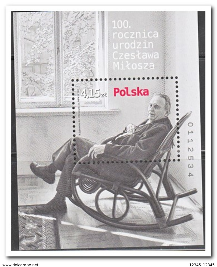 Polen 2011, Postfris MNH, 100th Birthday Of Czeslaw Milosz - Ongebruikt