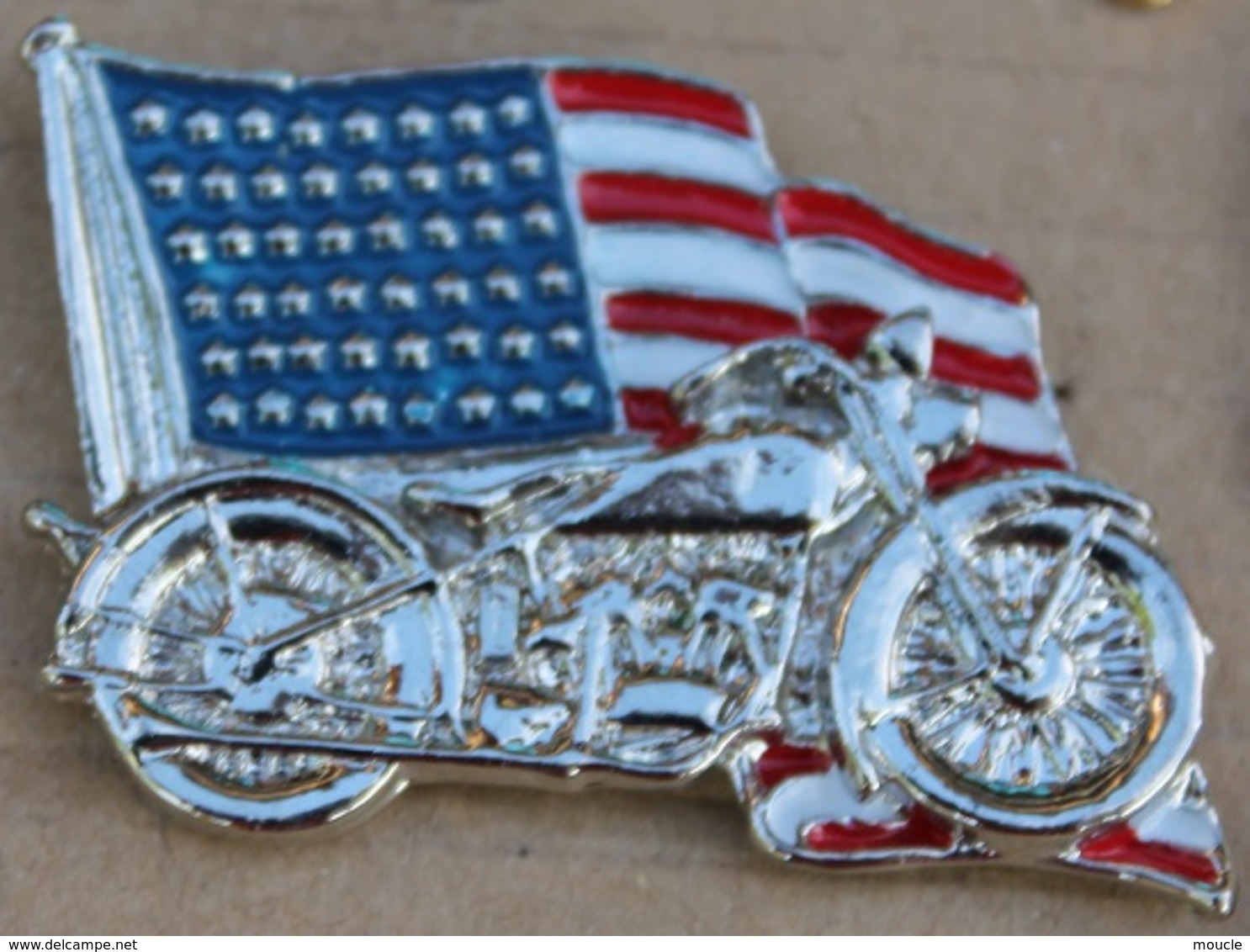 MOTO HARLEY DAVIDSON - USA - US FLAG - DRAPEAU AMERICAIN  -       (21) - Moto