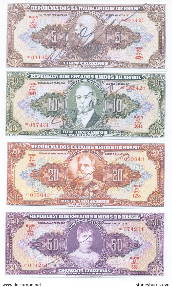 Brazil 8 Note Set 1949 COPY - Brazil