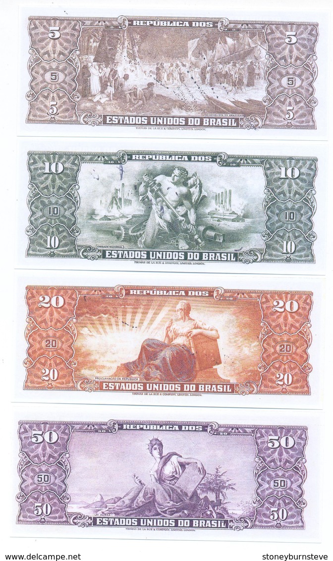 Brazil 8 Note Set 1949 COPY - Brasile