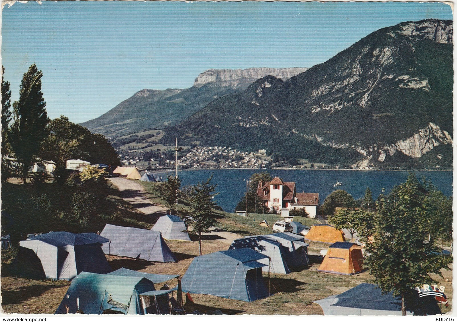 ANNECY   -   LE TERRAIN DE CAMPING - PANORAMA SUR VEYRIER   -   Edition : C.A.P. De Paris  N° 3593 - Annecy