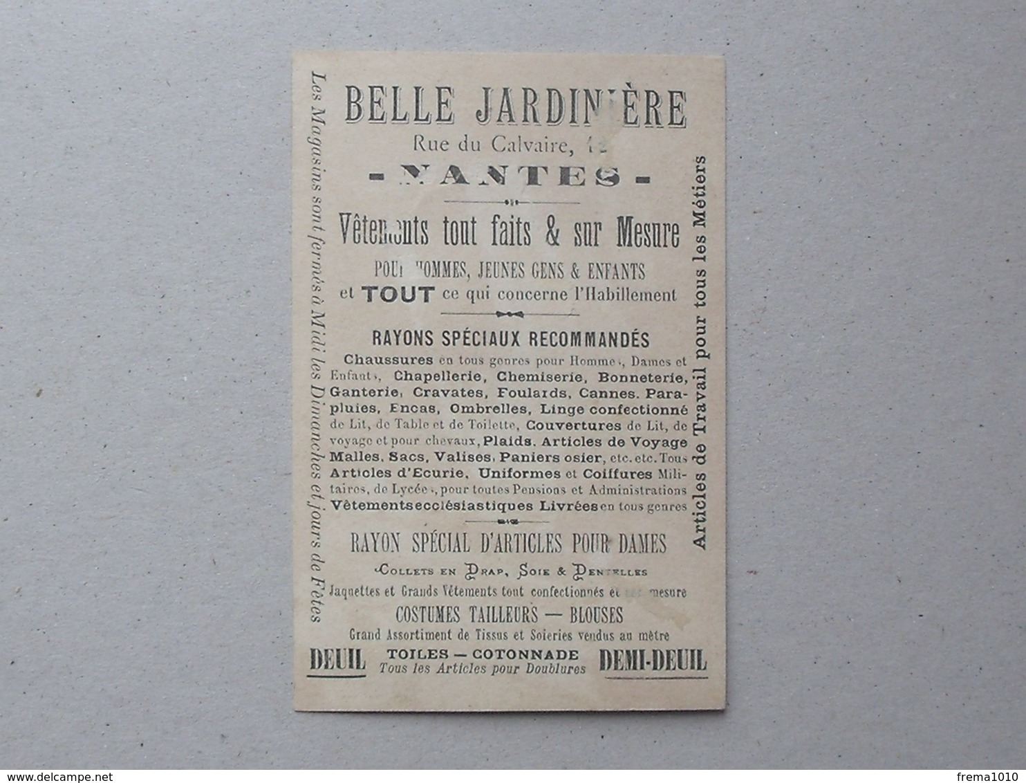 CHROMO BELLE JARDINIERE Succursale De NANTES: DAUPHINE La Grande Chartreuse Moine Boisson Fleur Tenue Folklorique - Other & Unclassified