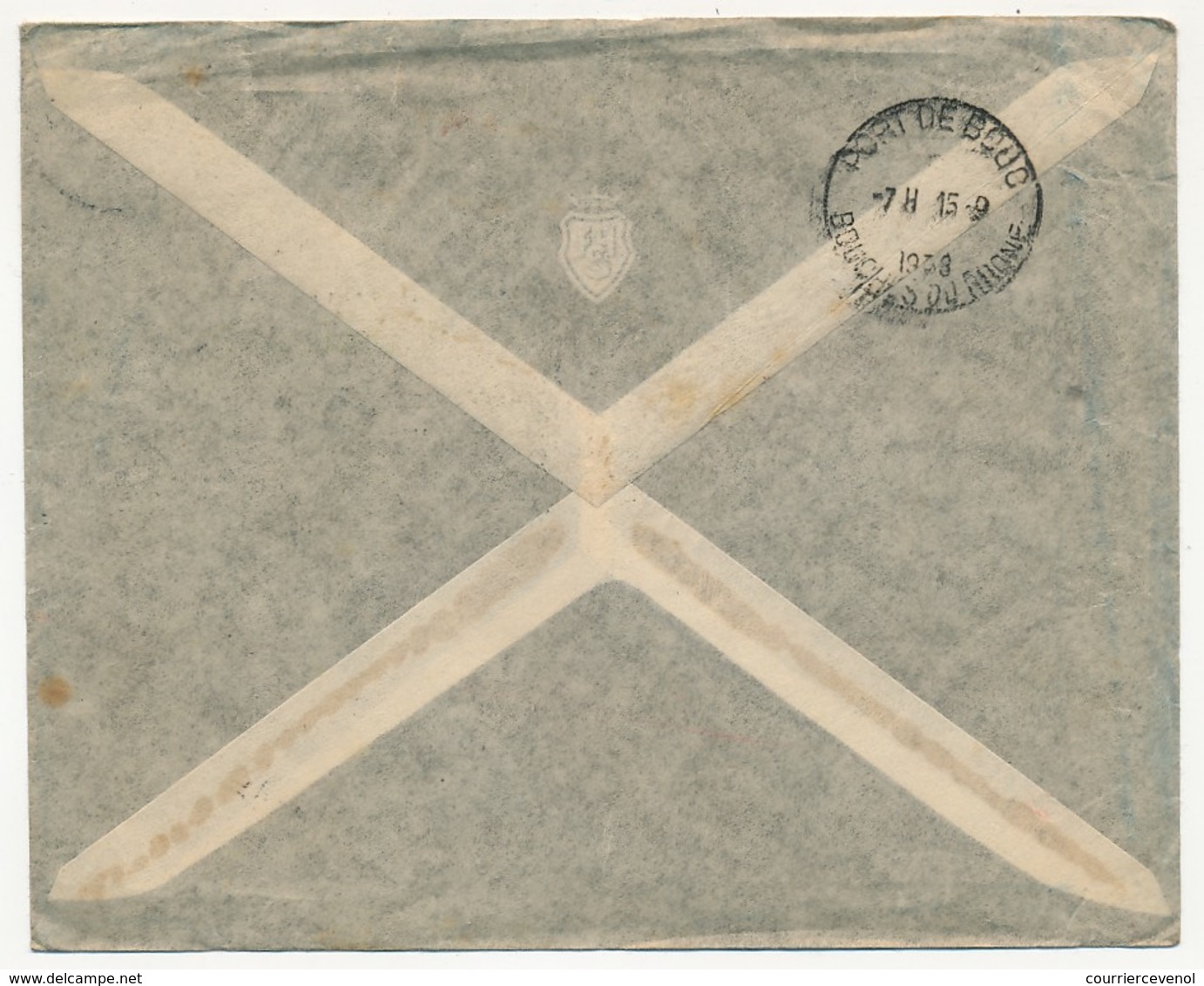 SENEGAL - Belle Enveloppe Affr. 8FR Poste Aérienne Seul - Recommandée - Dakar-principal Sénégal 1938 - Briefe U. Dokumente