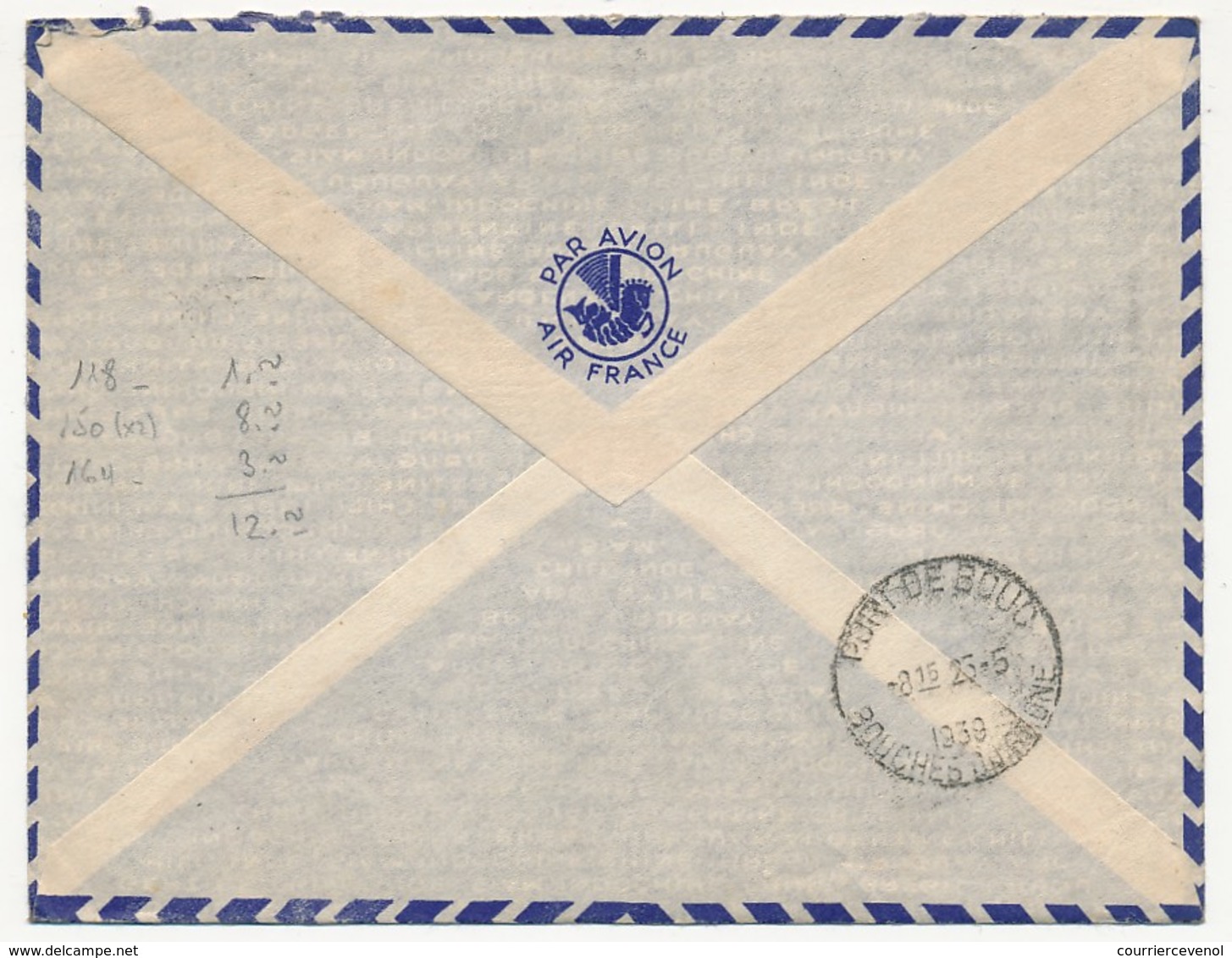 SENEGAL - Belle Enveloppe Affr. Composé Dont 2x 90c René Caillié - Dakar Sénégal 1939 - Covers & Documents