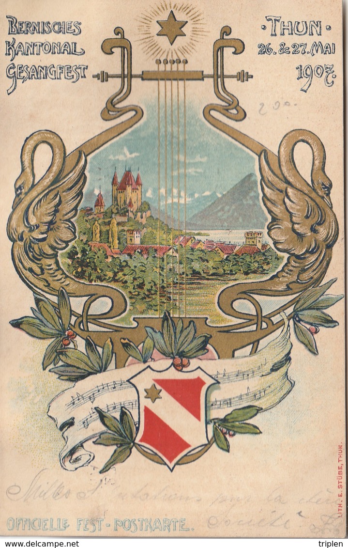 Thun 1907 - Bernisches Kantonal Gesangfest - Berna