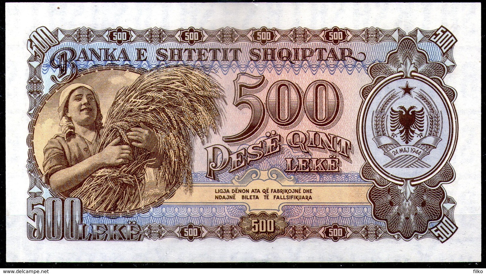 Albania,1957,500 Leke,P.31,UNC,as Scan - Albanien