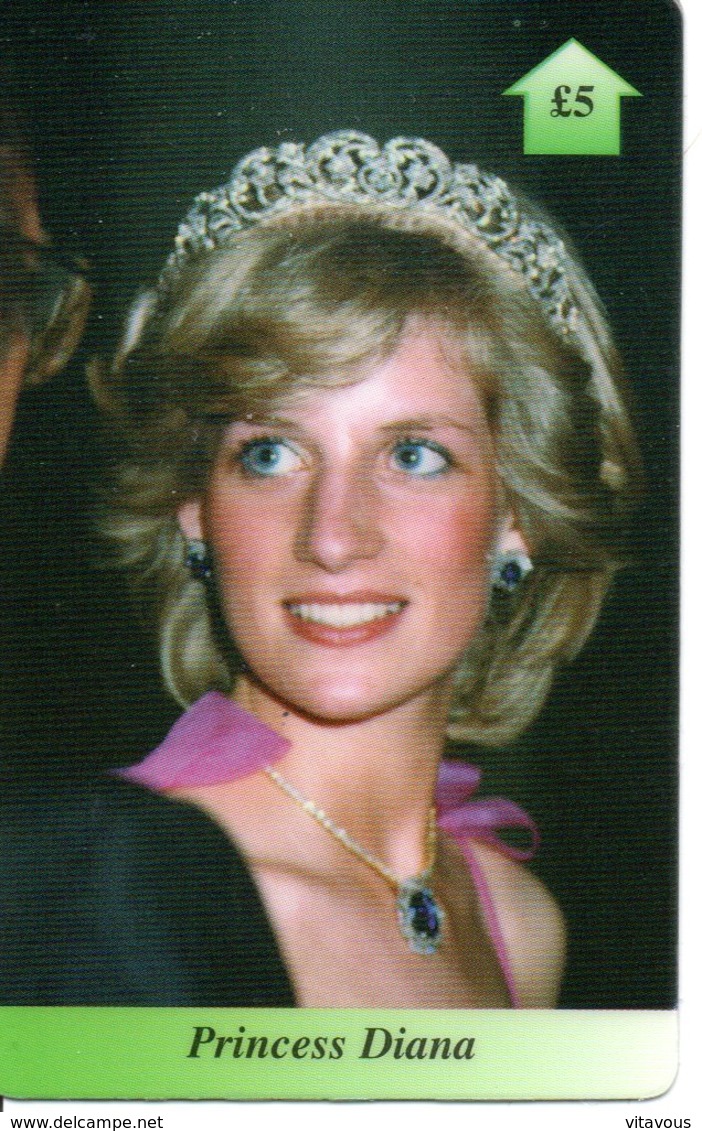 Princesse DIANA Princess  Lady Di Angleterre Carte Prépayée (G 119) - Personnages