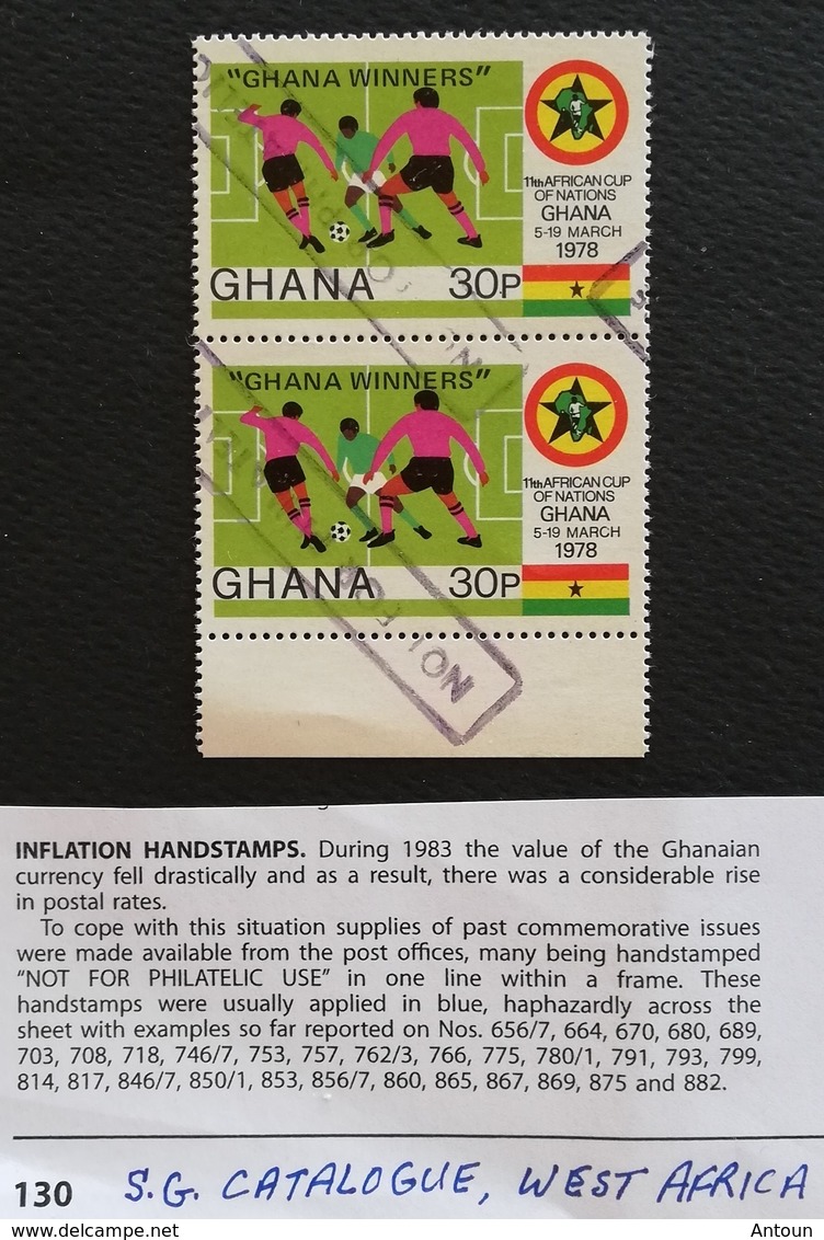 Ghana  1983 INFLATION HANDSTAMPS - Ghana (1957-...)