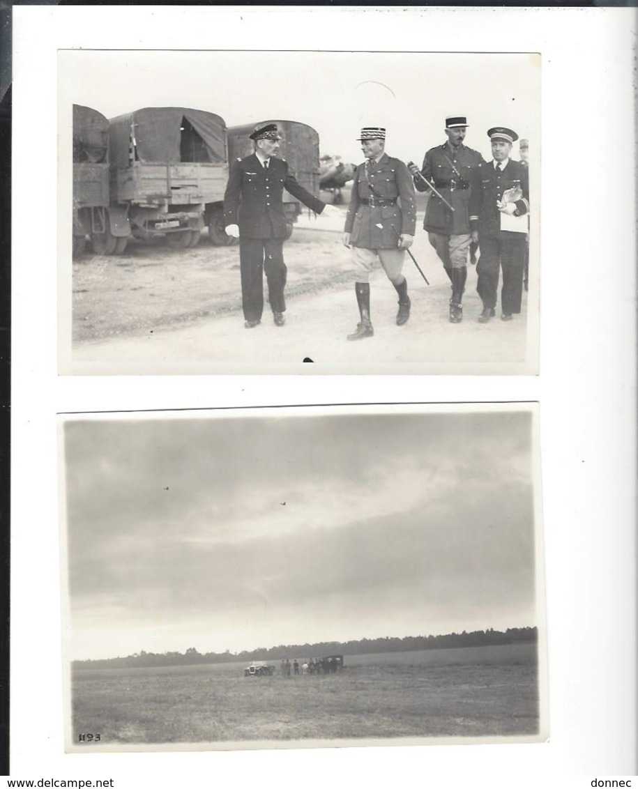 Maroc  Rabat Terrain Aviation  1937 - 1931 ,  Meknès Février 1941 ( Un Général  - Bertin Boussu ?? ) Joint Tour Hassan - Lieux