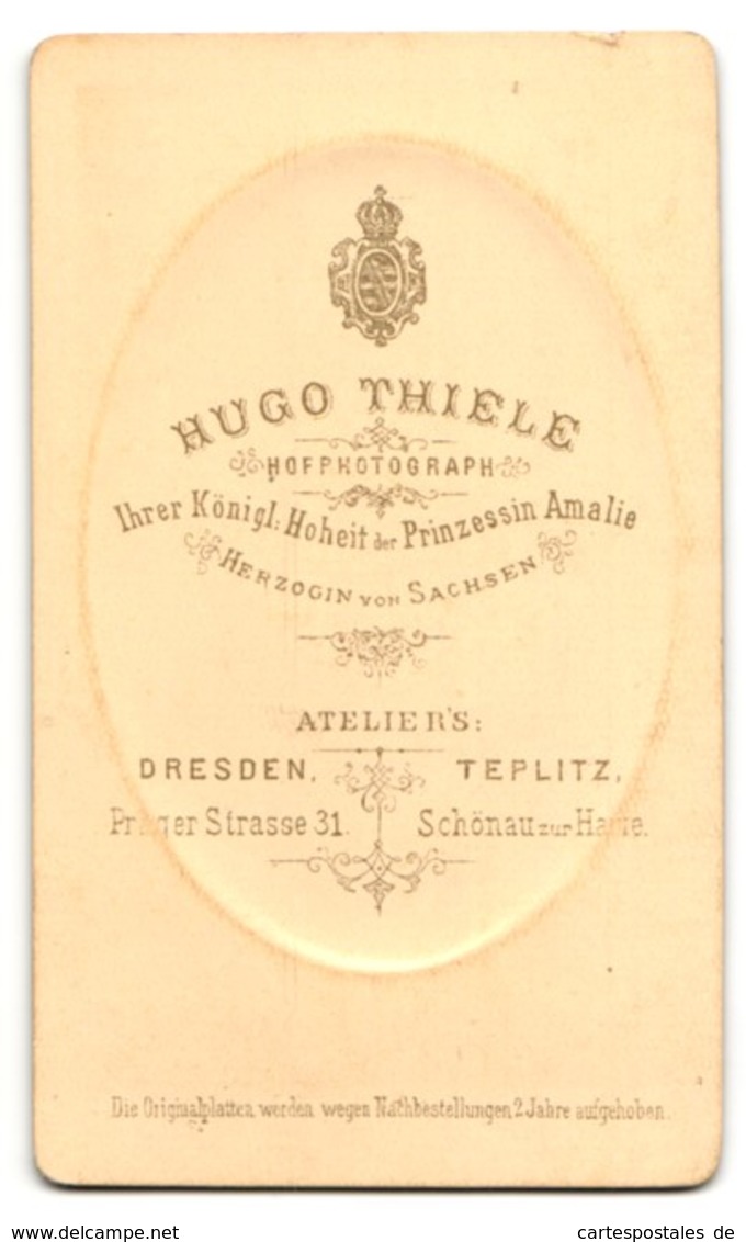 Fotografie Hugo Thiele, Dresden, Portrait Herzog Carl Theodor Von Bayern, Bruder Von Kaiserin Sissi - Berühmtheiten