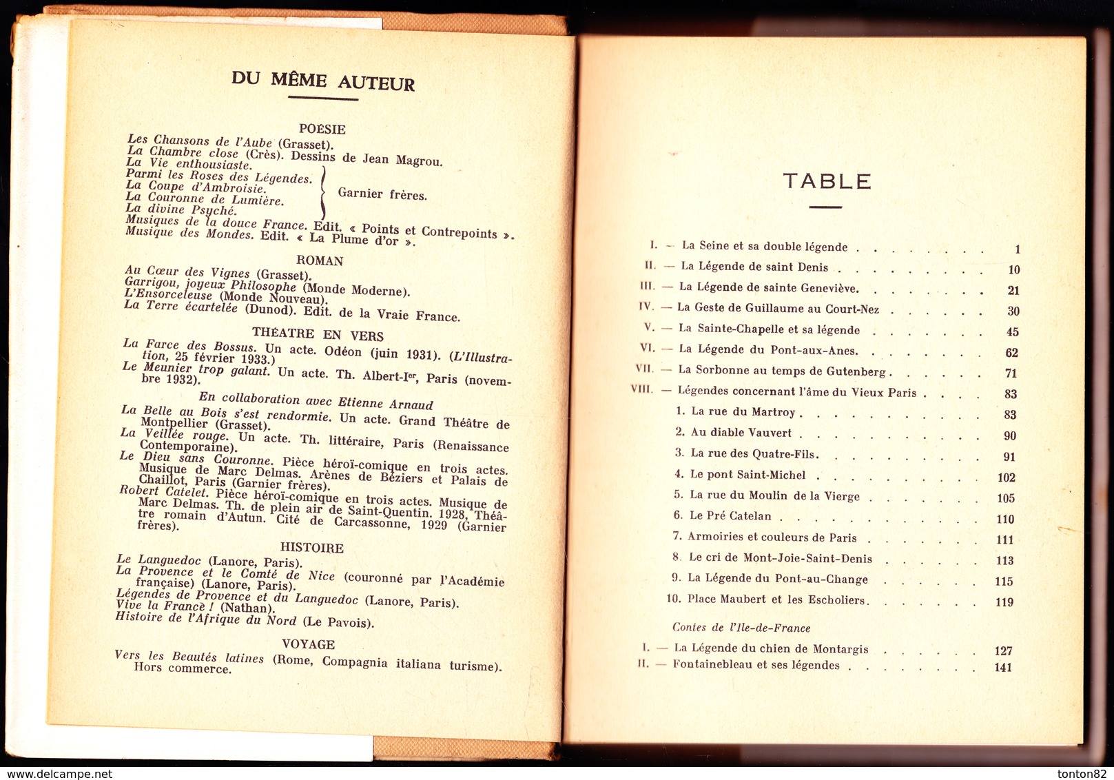 Pierre Jalabert - Contes Du Vieux Paris - Éditions Fernand Lanore / Collection " Folklore " - ( 1952 ) . - Contes