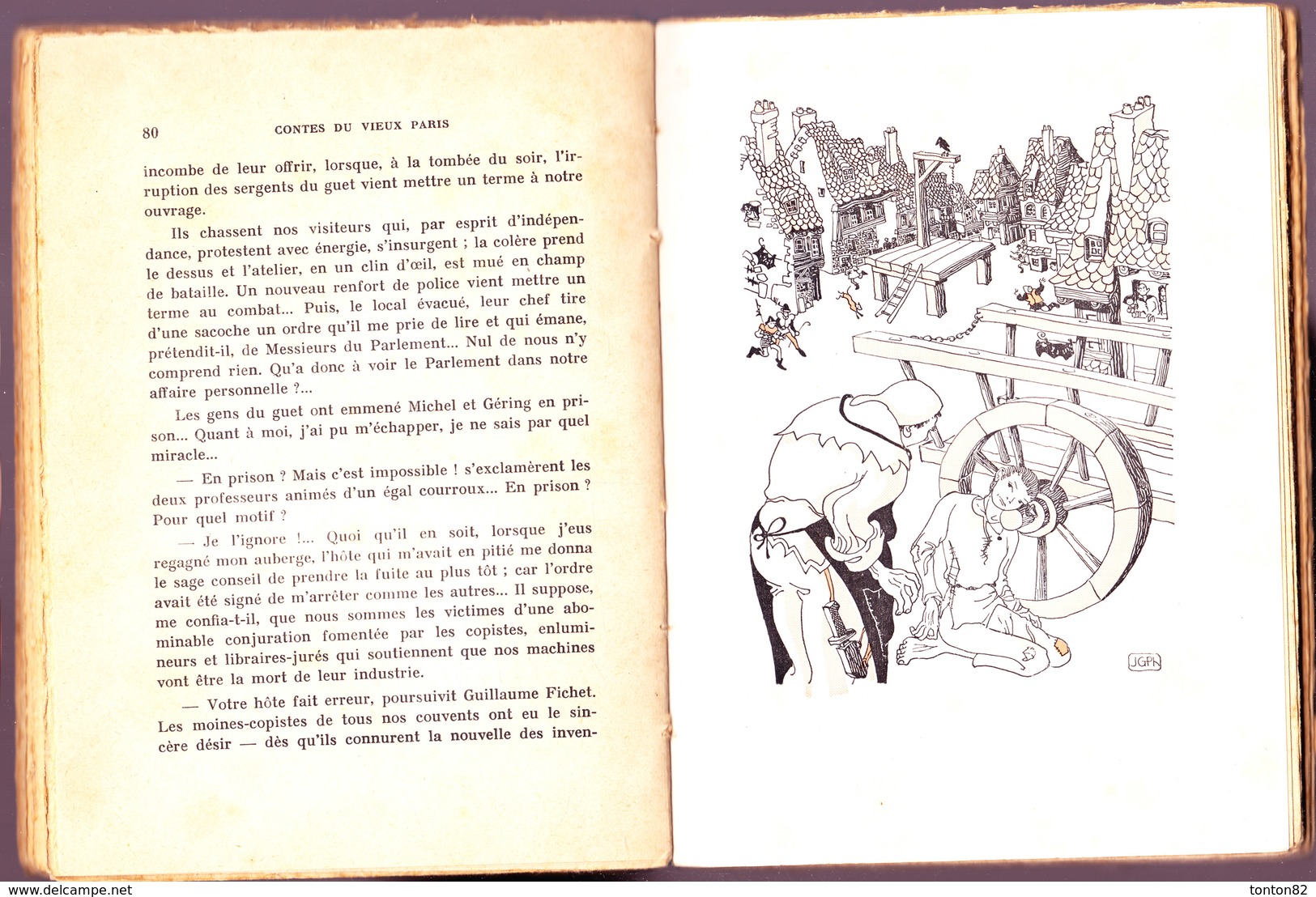 Pierre Jalabert - Contes Du Vieux Paris - Éditions Fernand Lanore / Collection " Folklore " - ( 1952 ) . - Contes