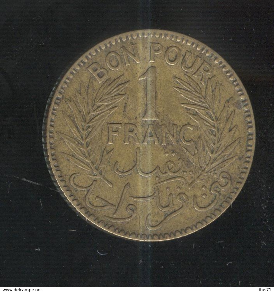 1 Franc Tunisie 1926 Torche - Tunisia