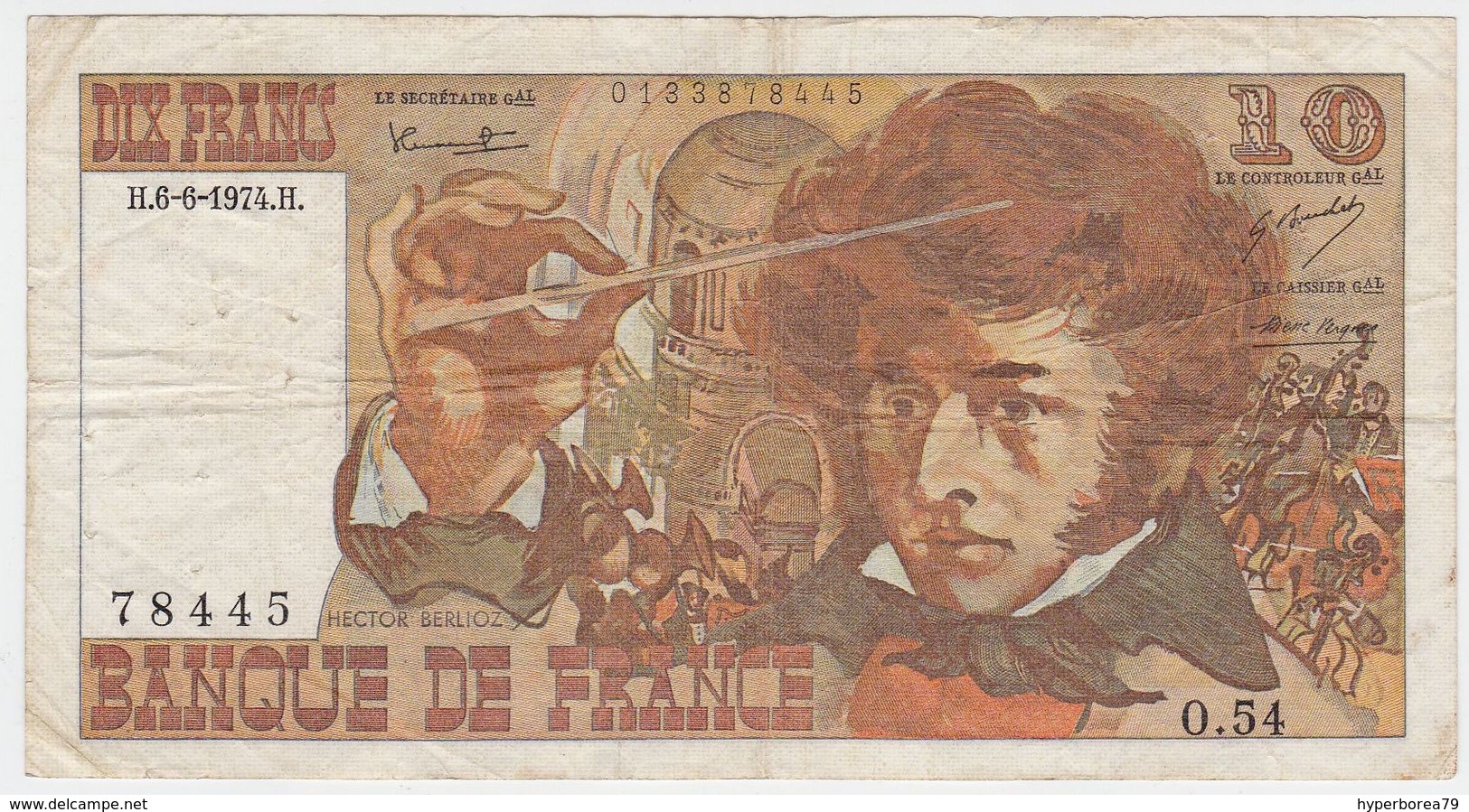 France P 150 A - 10 Francs 1974 - Fine+ - 10 F 1972-1978 ''Berlioz''