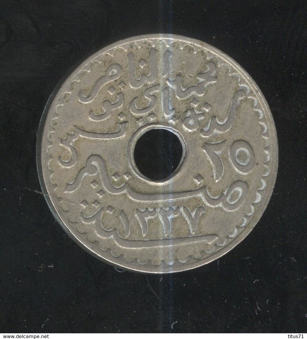 25 Centimes Tunisie 1919 - Túnez
