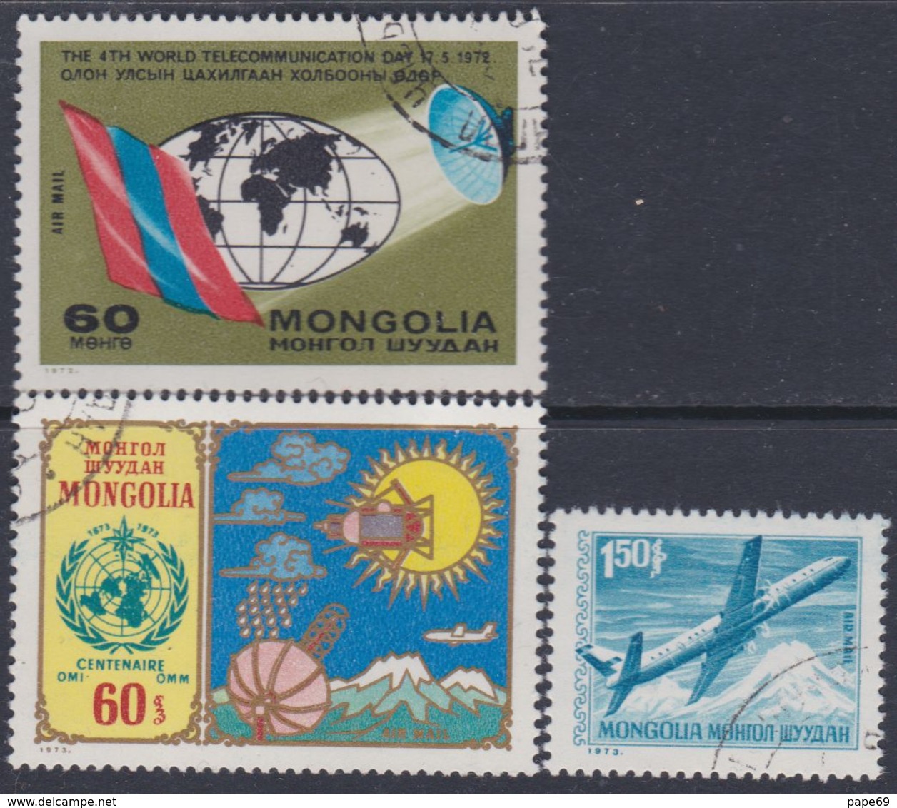 Mongolie PA N° 16 + 37 / 38 O  Les 3 Valeurs  Oblitérées Sinon TB - Mongolie