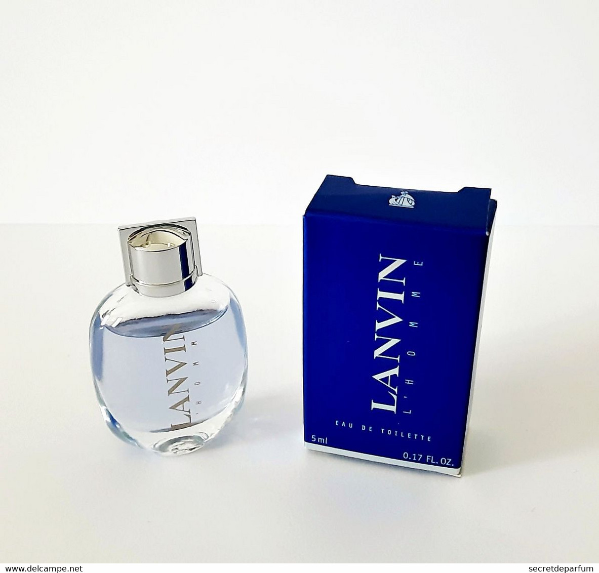 Miniatures De Parfum  LANVIN L'HOMME   De LANVIN  EDT   5 Ml  + BOITE - Miniatures Hommes (avec Boite)