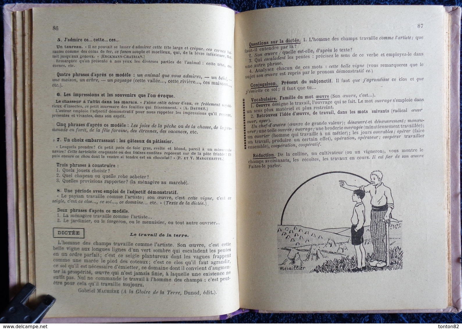 A. Souché - La Grammaire Nouvelle  et le Français - Certificat d'Études Primaires - Librairie Fernand Nathan - ( 1953 )