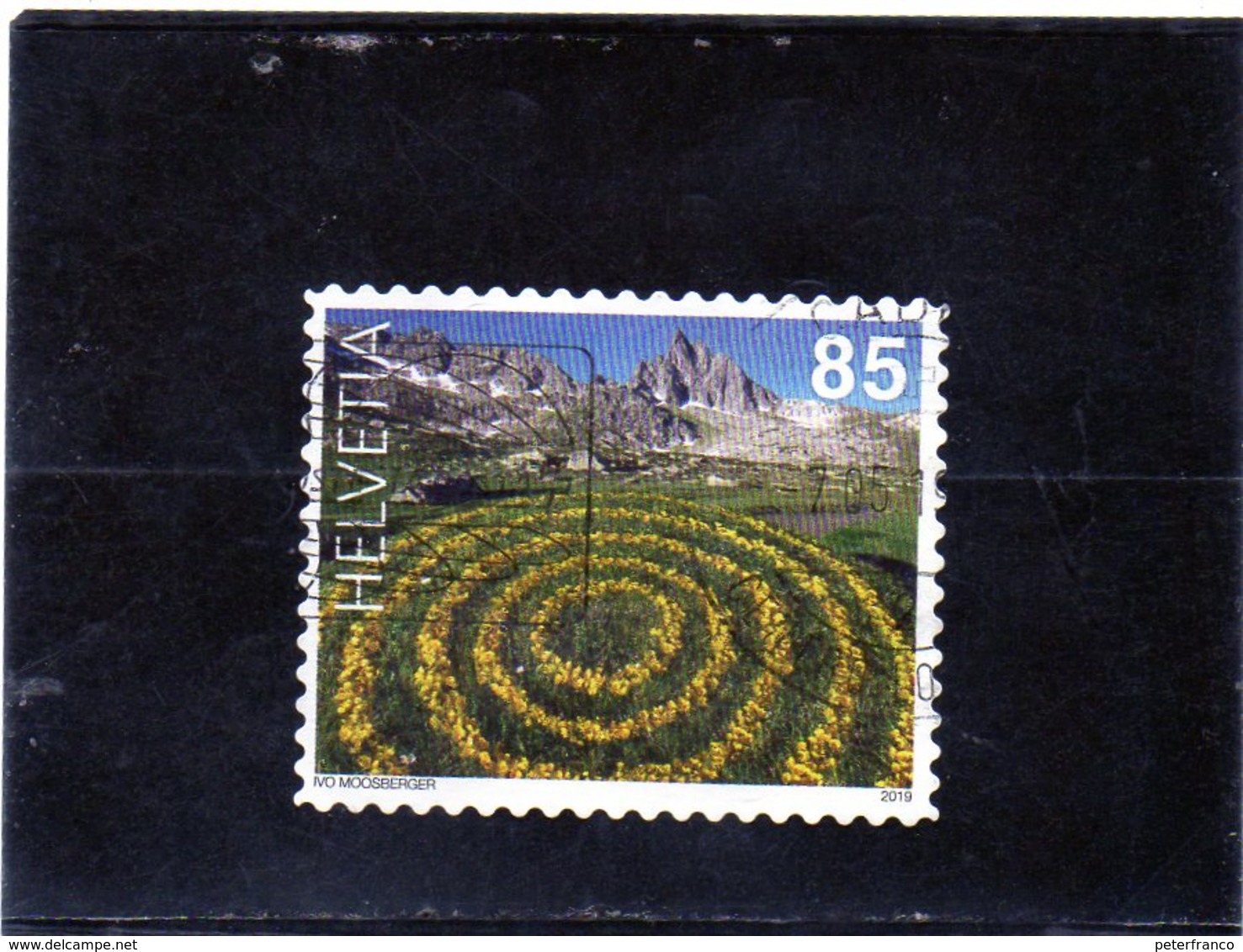 2019 Svizzera - Land Art - Cerchi Di Margheritine Gialle - Used Stamps