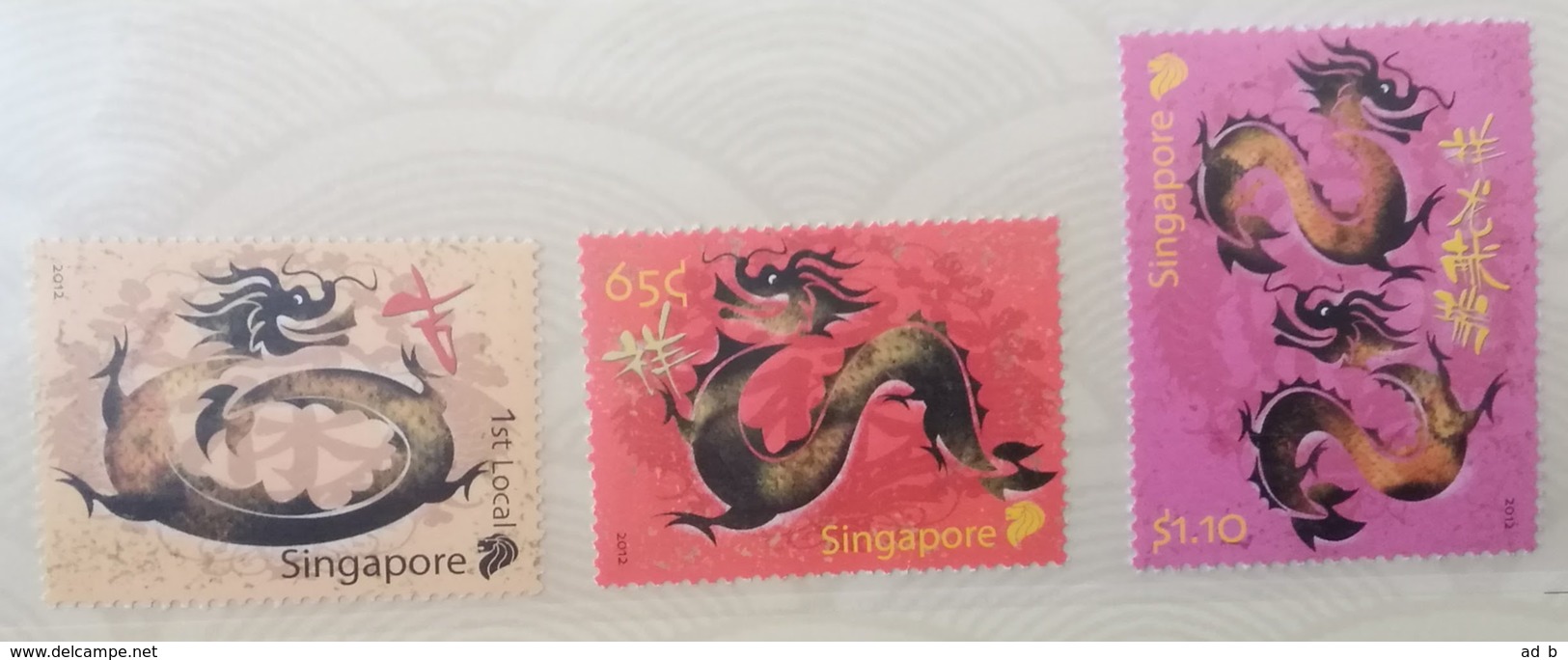 2012 Singapore. Year Of Dragon. Stamp Set Presentation Pack. MNH - Anno Nuovo Cinese