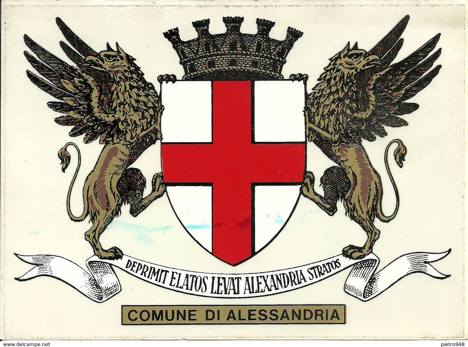 Adesivo, Alessandria "Stemma Comunale" - Adesivi