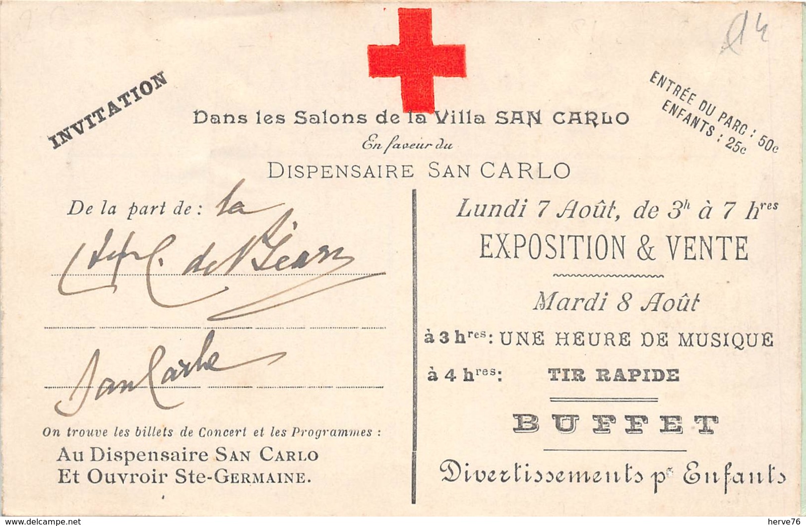 VILLERS SUR MER - Villa San-Carlo - Croix-Rouge - Dispensaire San Carlo - Villers Sur Mer