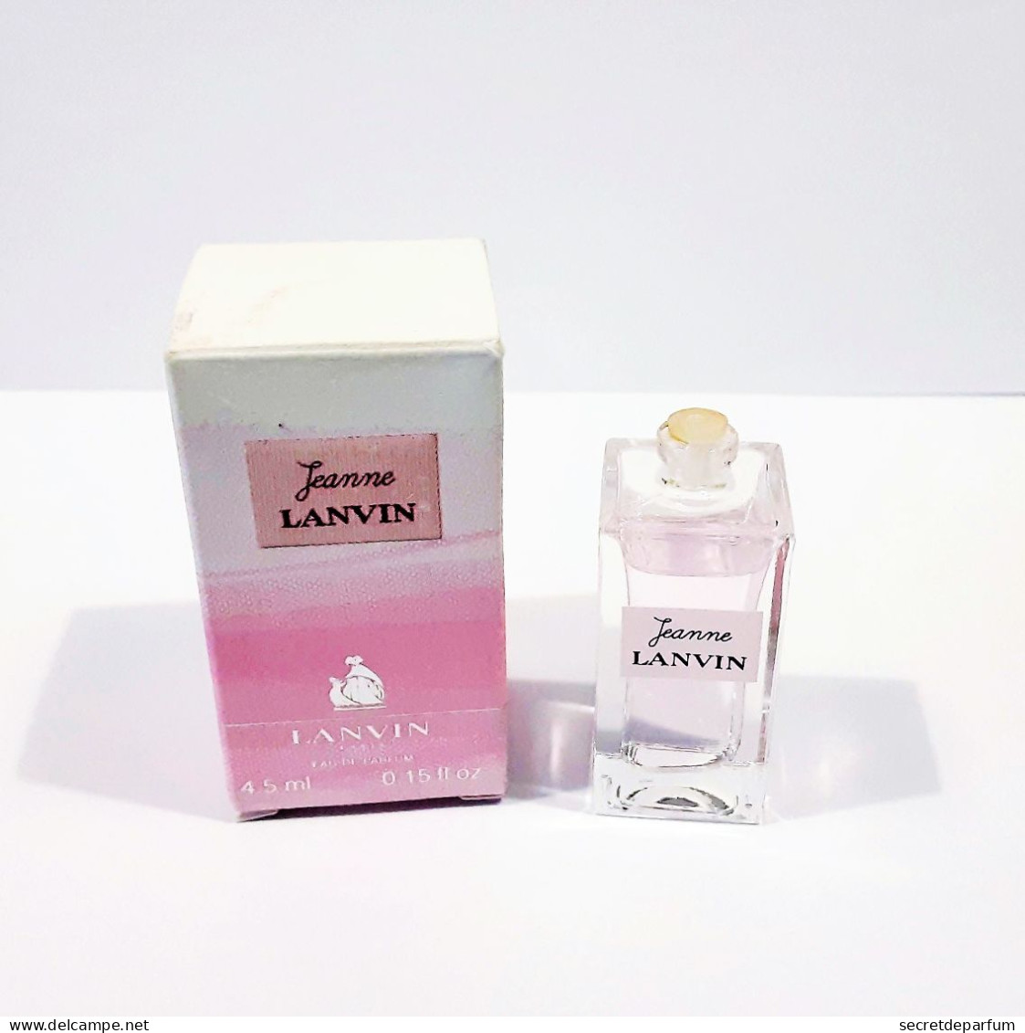 Miniatures De  Parfum JEANNE LANVIN De LANVIN EDP  4.5 Ml + BOITE ATTENTION PAS DE BOUCHON - Miniatures Femmes (avec Boite)