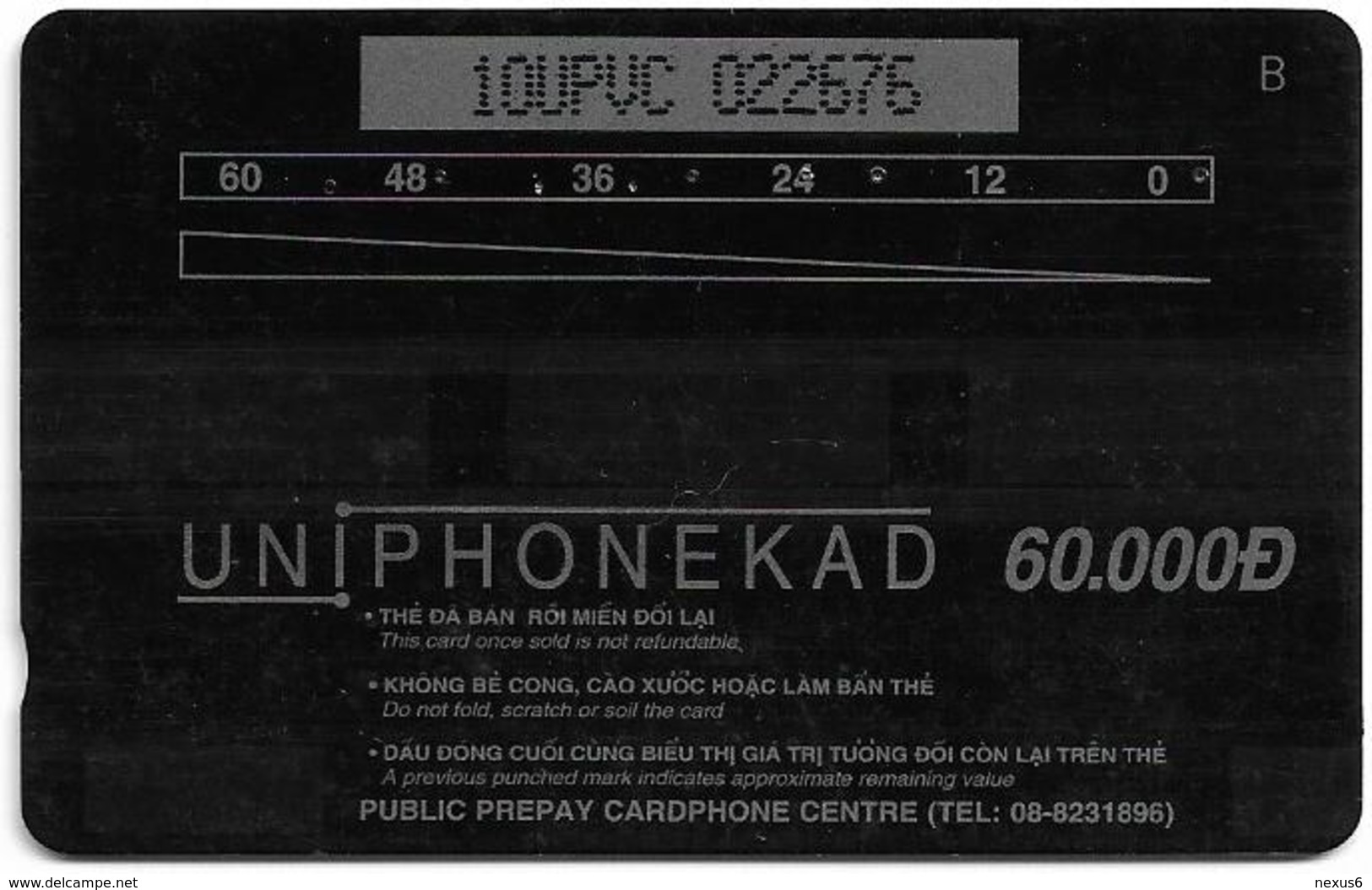 Vietnam - Uniphonekad - The Way Home - 10UPVC - 60.000ex, Used - Viêt-Nam