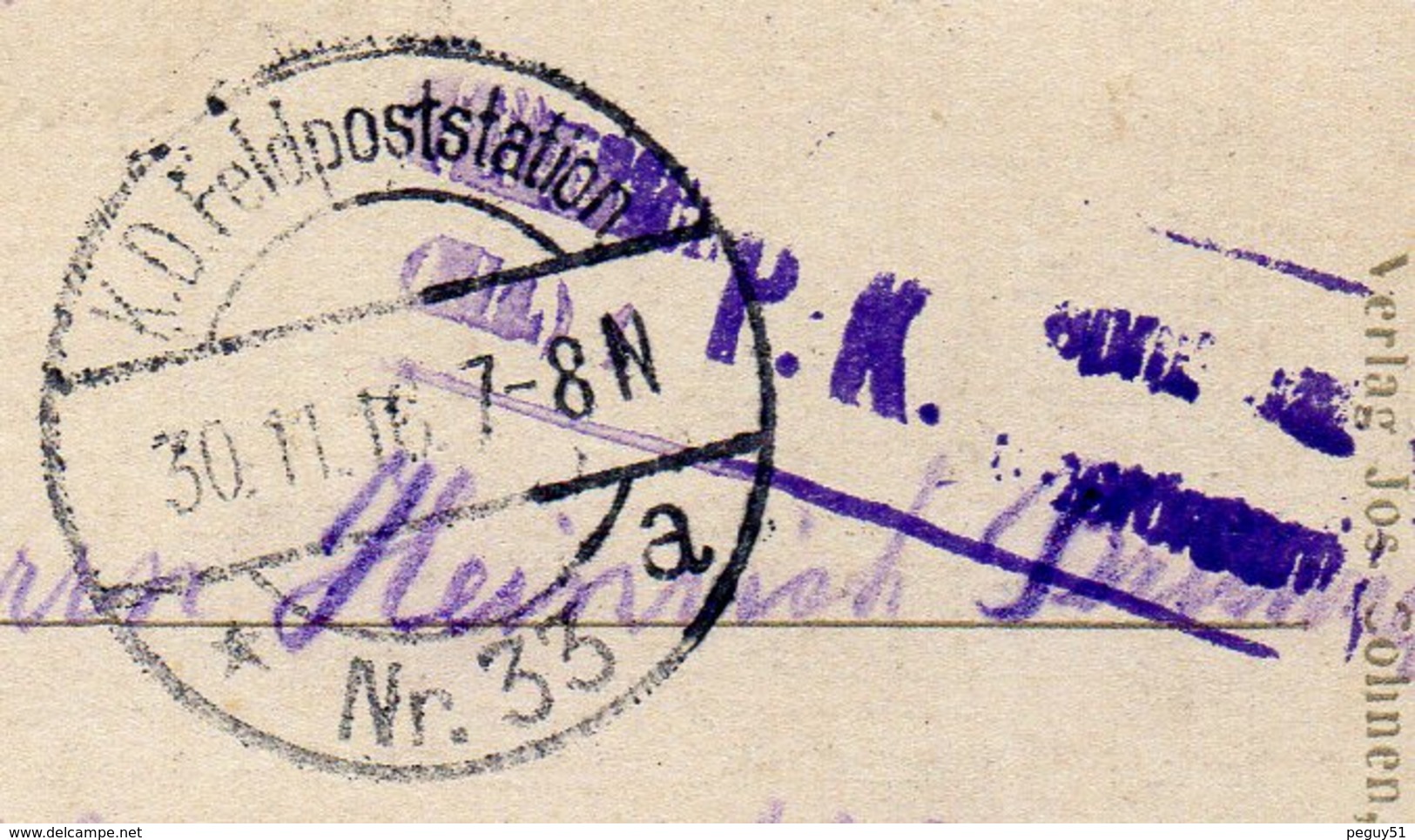 Lettonie. Tuckum ( Tukums). Oberförsterei Mit Heldengrab. Feldpoststation Nr 33. Inf. Regiment Nr 427. Novembre 1916 - Lettonie