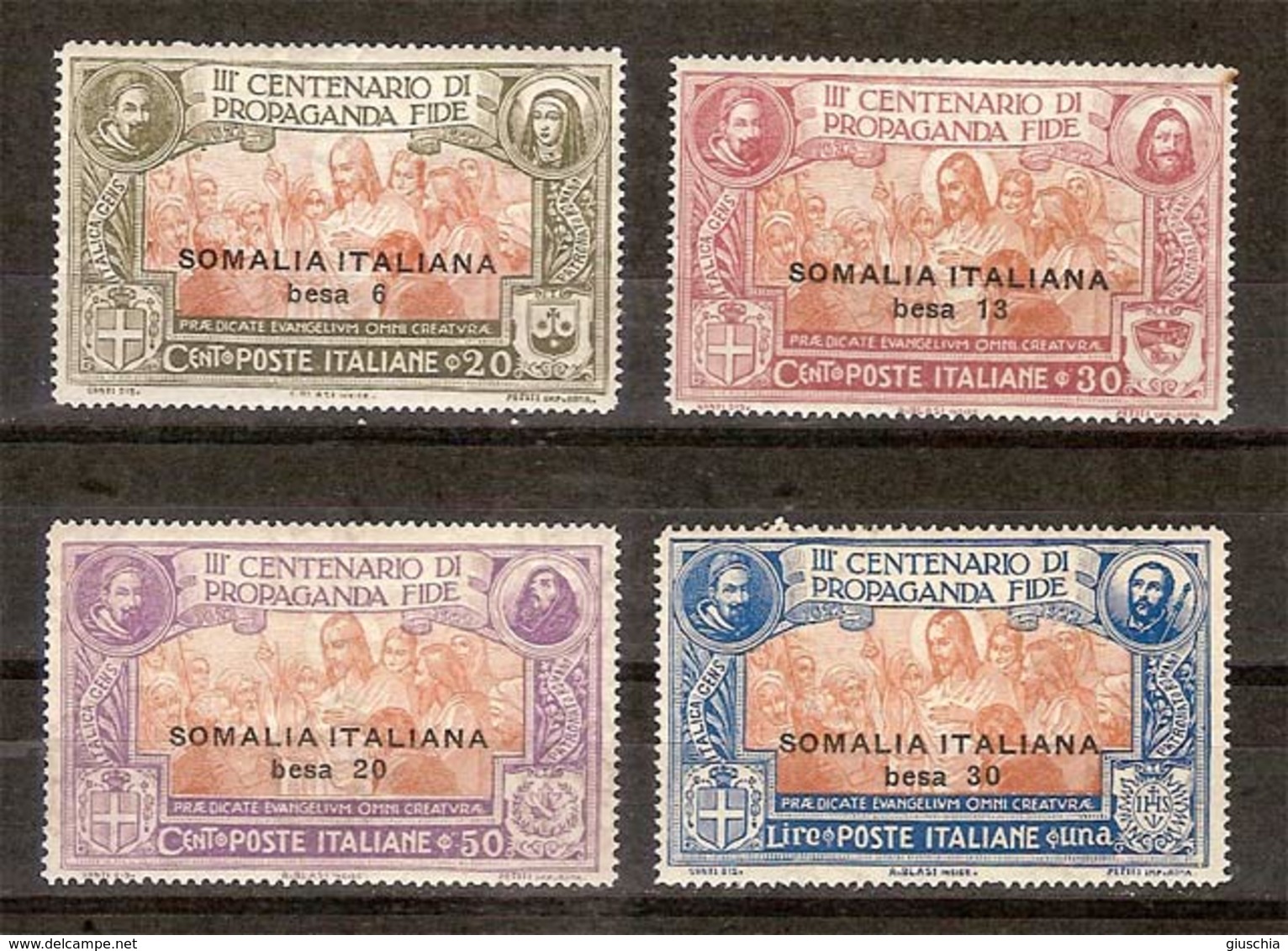 (Fb).Colonie.Somalia.1923."Propaganda Fide".Serie Completa Nuova,gomma Integra,MNH (329-15) - Somalie