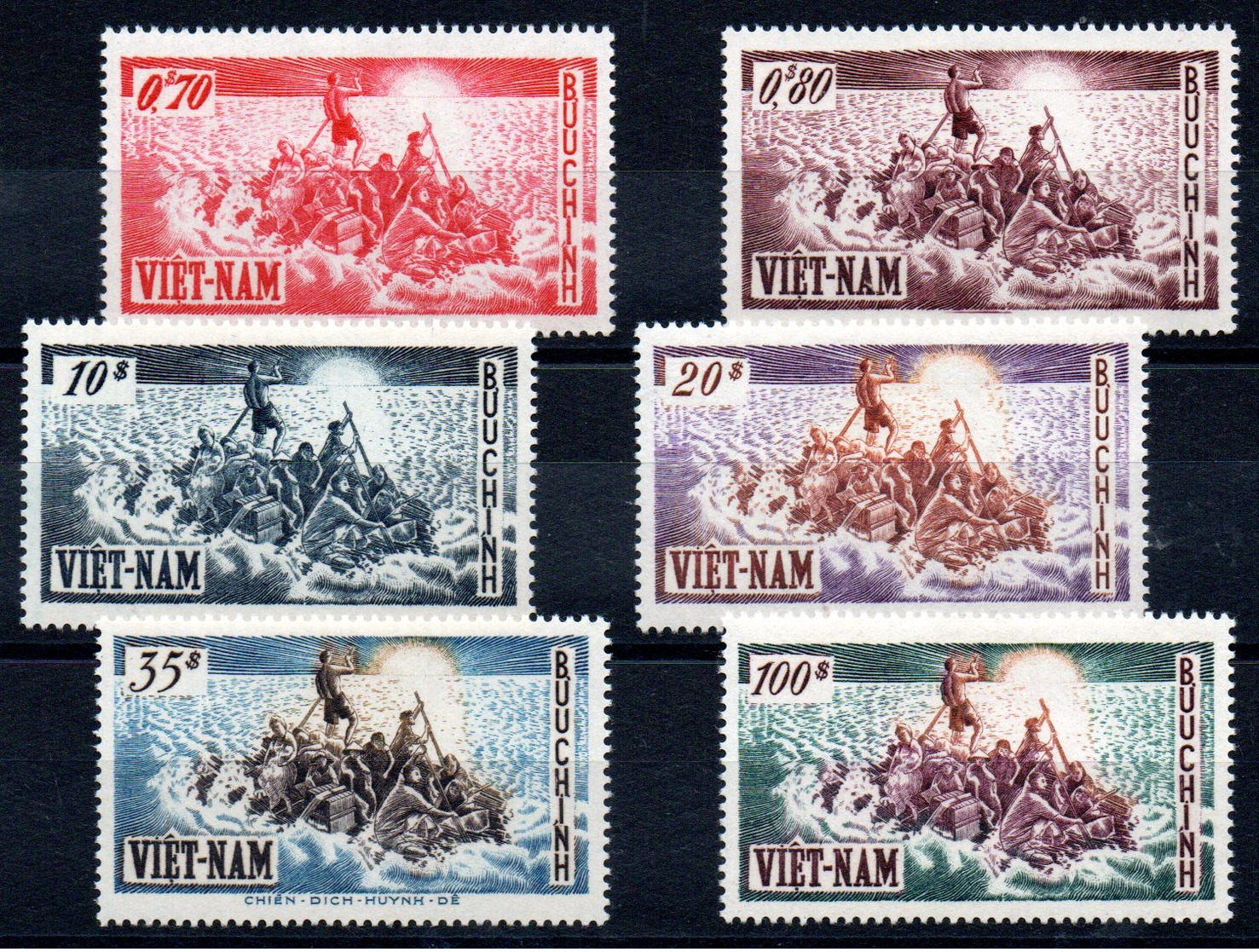 VIET-NAM SUD - YT  N° 32 à 37 - Neufs ** - MNH - Cote: 90,00 € - Viêt-Nam