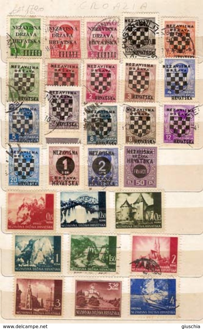 (Fb).Croazia.1941/45.Antica Collezione.Francobolli Nuovi E Usati (6 Scan) (118-15) - Croazia