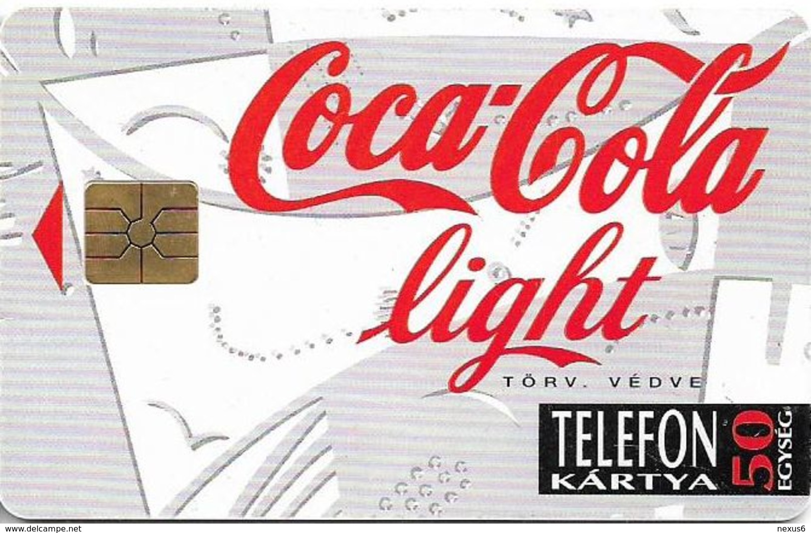 Hungary - Matáv - Coca Cola White (No Transp. Moreno/Red Gem.) 10.94, Used - Hungría