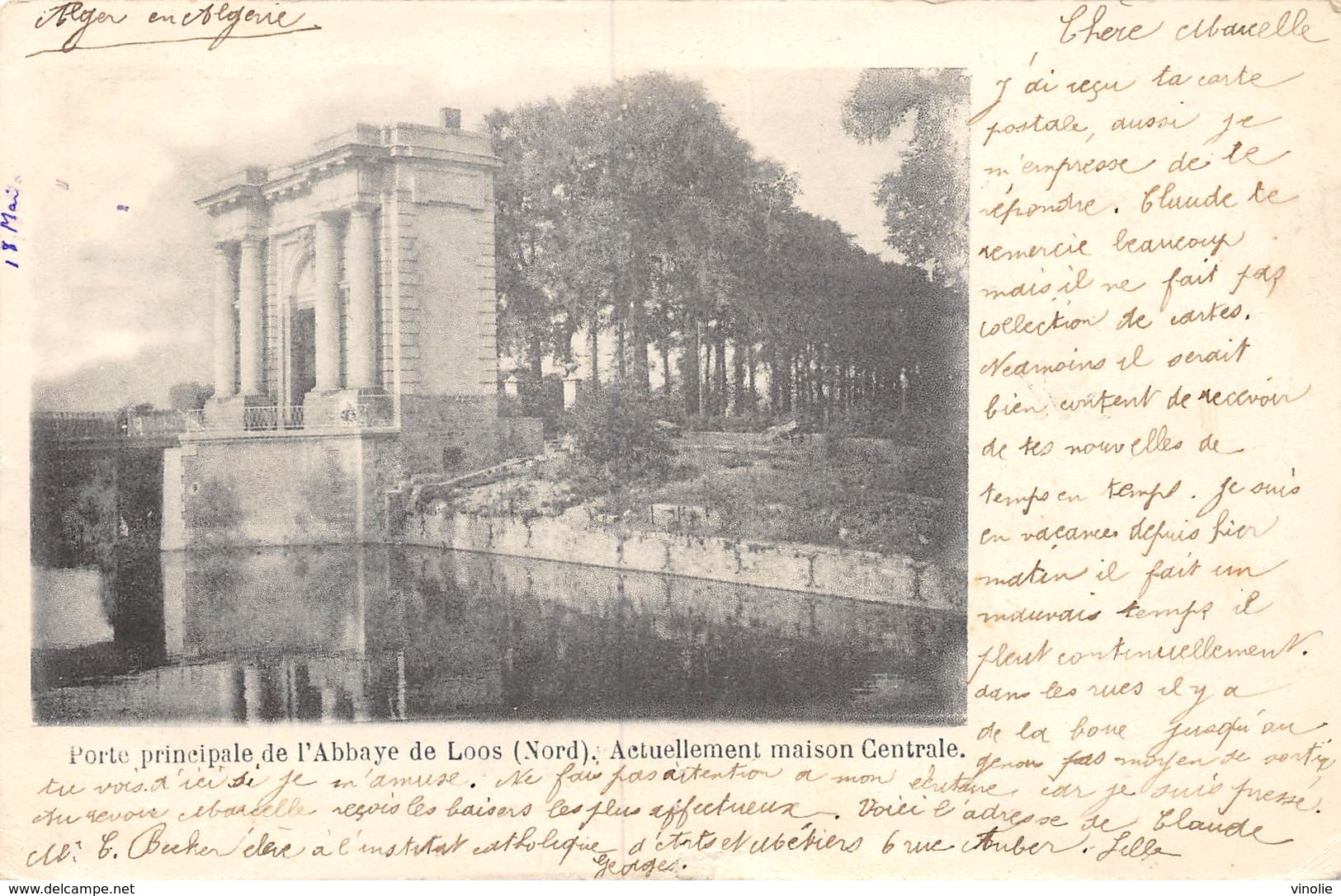 PIE.LOT CH -19-4288 : LOOS. MAISON CENTRALE. CARTE PRECURSEUR - Loos Les Lille