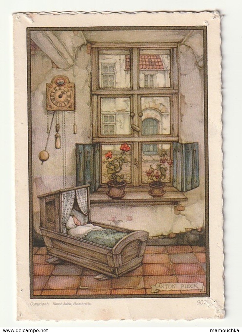 Geboortekaartje Faire Part Naissance Cyrille 1961 Wijnegem (Van Der Voort Van Der Beeuren)  Anton Pieck 9024 - Naissance & Baptême