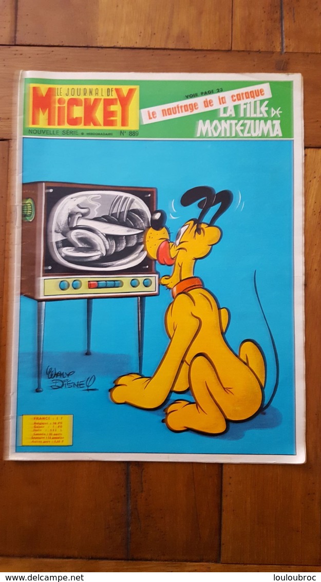 LE JOURNAL DE MICKEY ANNEE 1969  N°889 - Journal De Mickey