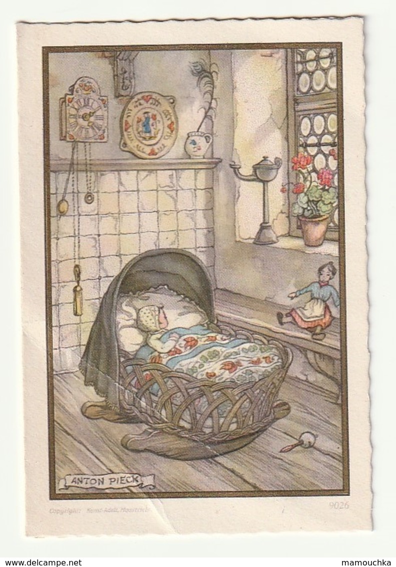 Geboortekaartje Faire Part Naissance Ann Duffel 1964 (Spruyt De Buyzer De Laet Van Den Eynde )  Anton Pieck 9026 - Naissance & Baptême