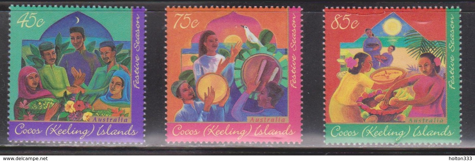 COCOS (KEELING) ISLANDS Scott # 316-8 MNH - Festive Season - Cocos (Keeling) Islands