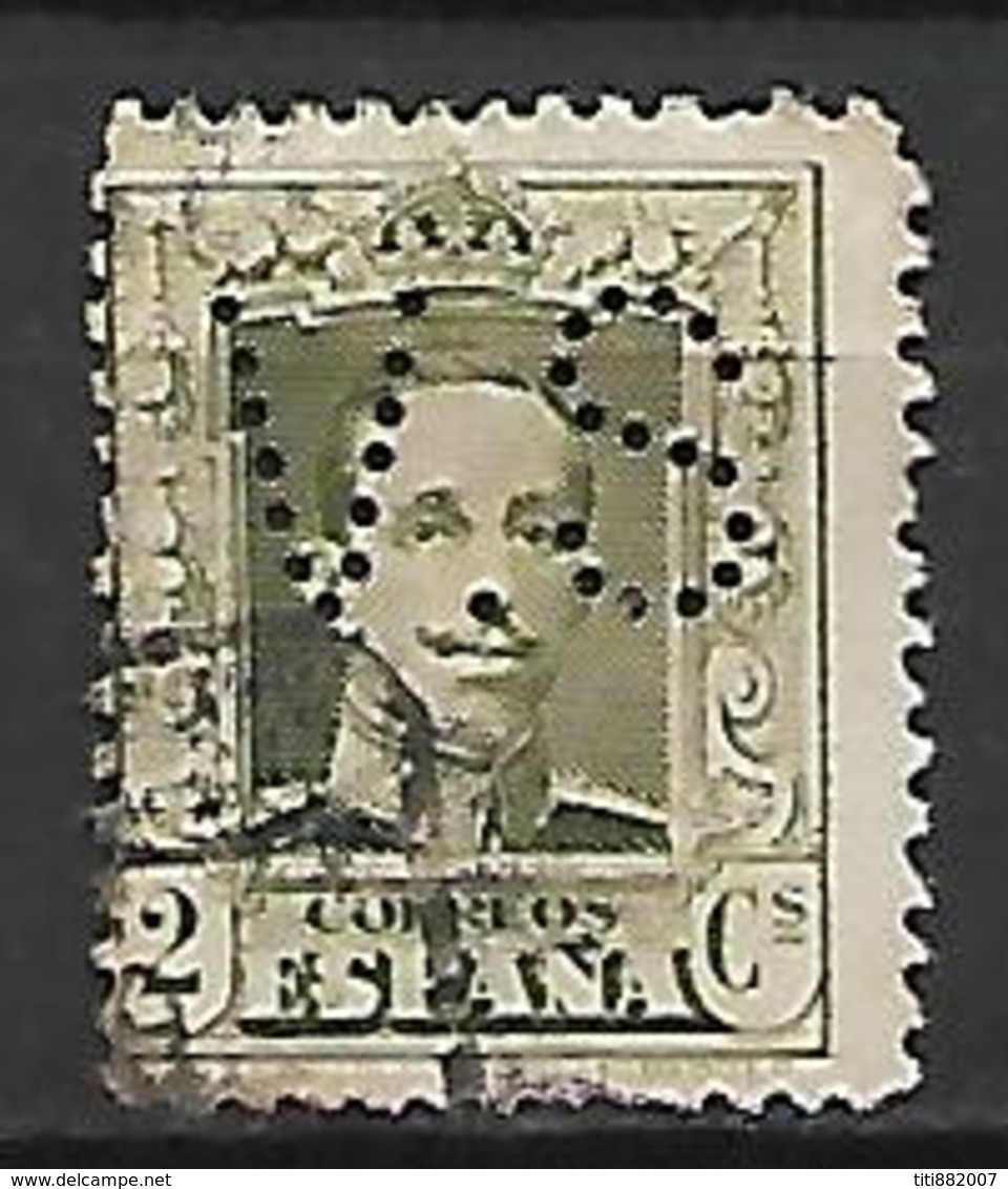 ESPAGNE    -    1922 .  Y&T N° 272 Oblitéré.  Perforé  /  Perfin. - Perforadas