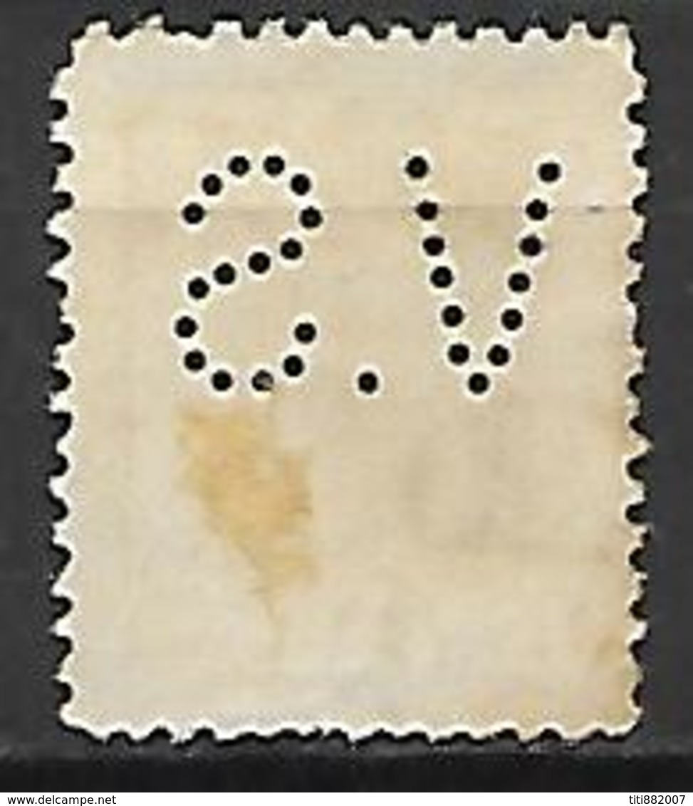 ESPAGNE    -    1922 .  Y&T N° 272 Oblitéré.  Perforé  /  Perfin. - Perforadas