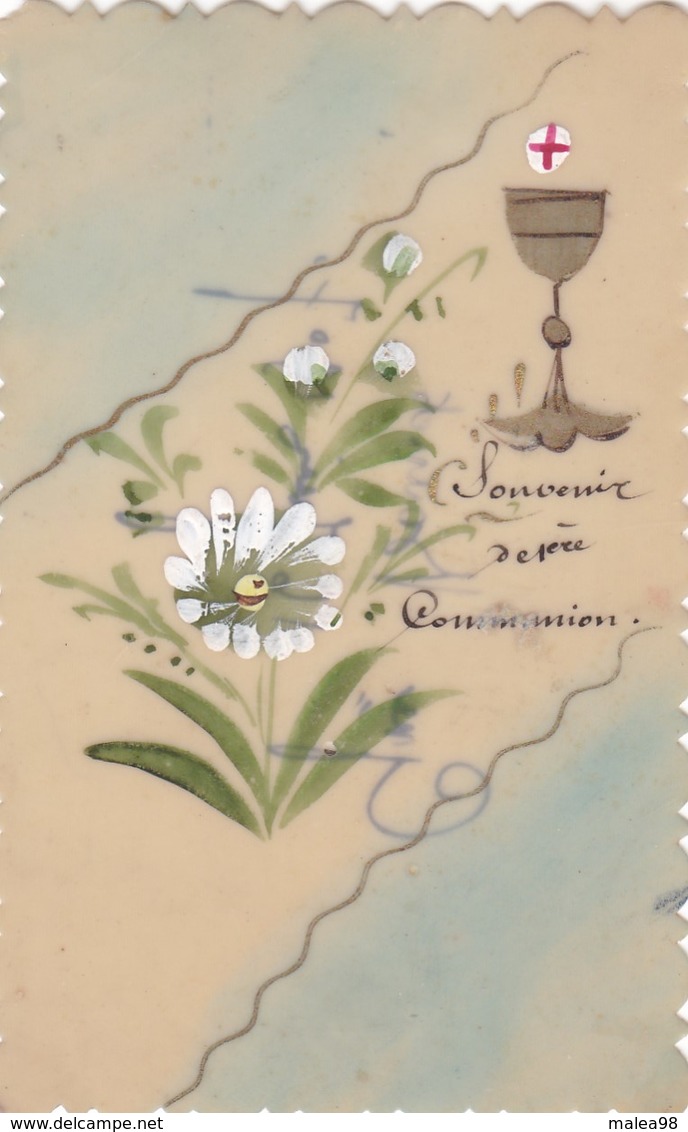 SOUVENIR  DE 1 Ere   COMMUNION , ,,,, CARTE CELLULO ,,,,TBE ,,,,1907 - Communion
