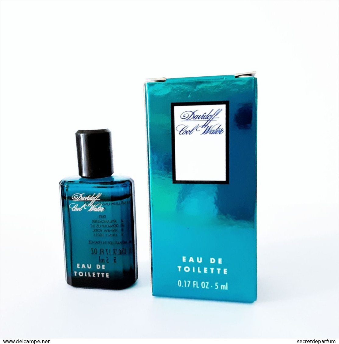 Miniatures De Parfum  COOL WATER De  DAVIDOFF  EDT 5 Ml   + Boite - Miniaturen Herrendüfte (mit Verpackung)