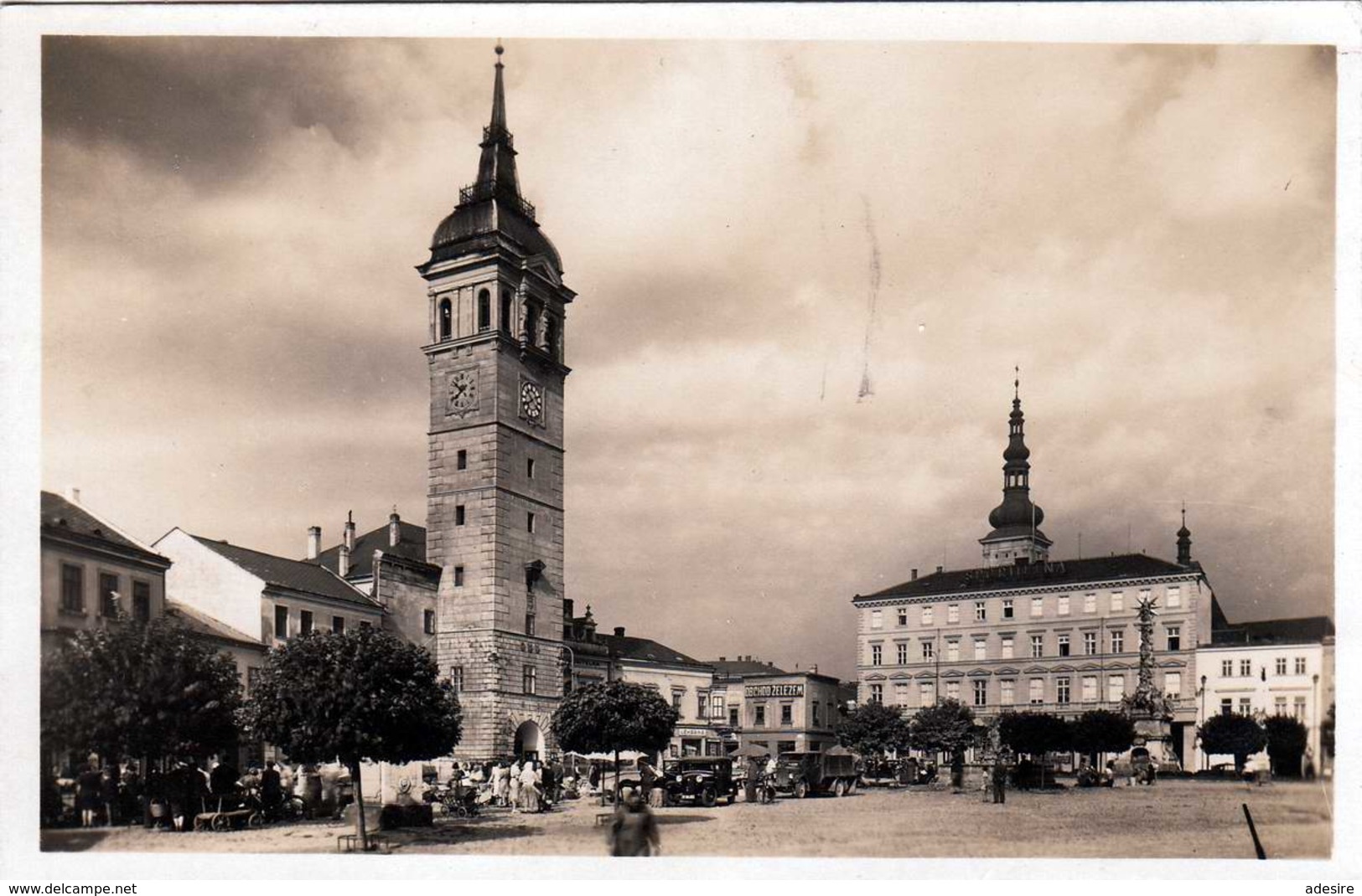 VYSKOV (Tschechien) - Masarykovo Nam., Fotokarte 1930? - Tschechische Republik