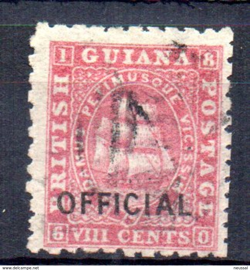 Sello Nº Timbre Service  3 Guayana - Guayana Británica (...-1966)