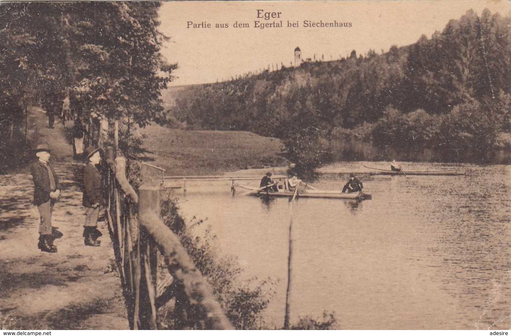 EGER - Partie Aus Dem Egertal Bei Siechenhaus, Gel.1922, 5 Fach Frankiert - Tschechische Republik