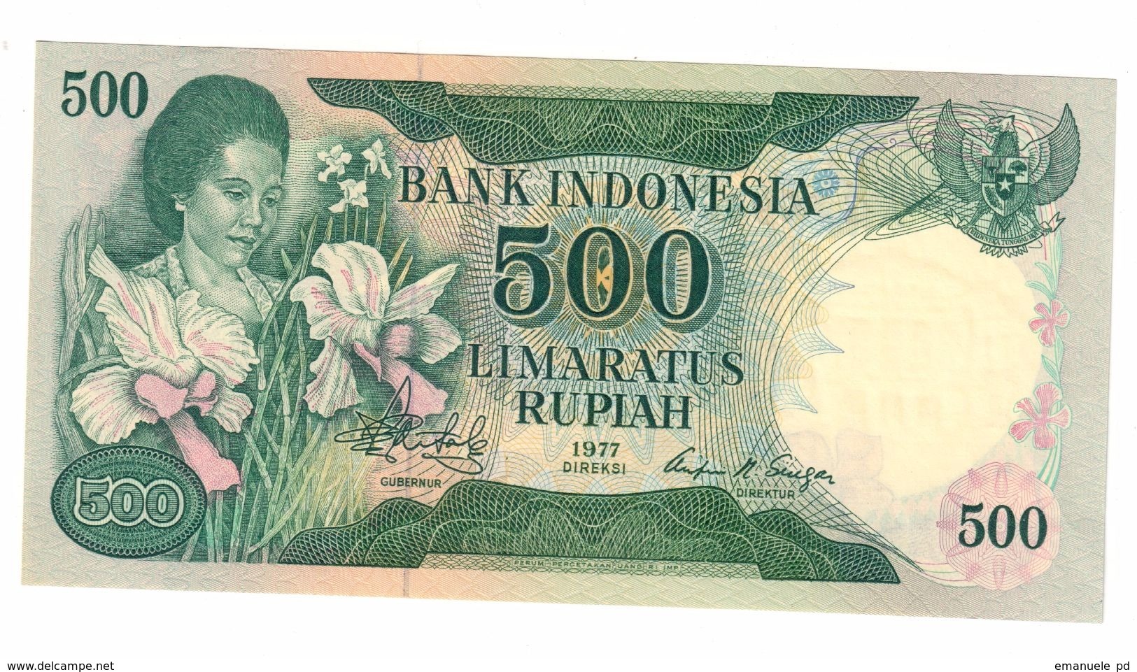 Indonesia 500 Rupiah 1977 UNC - Indonesia