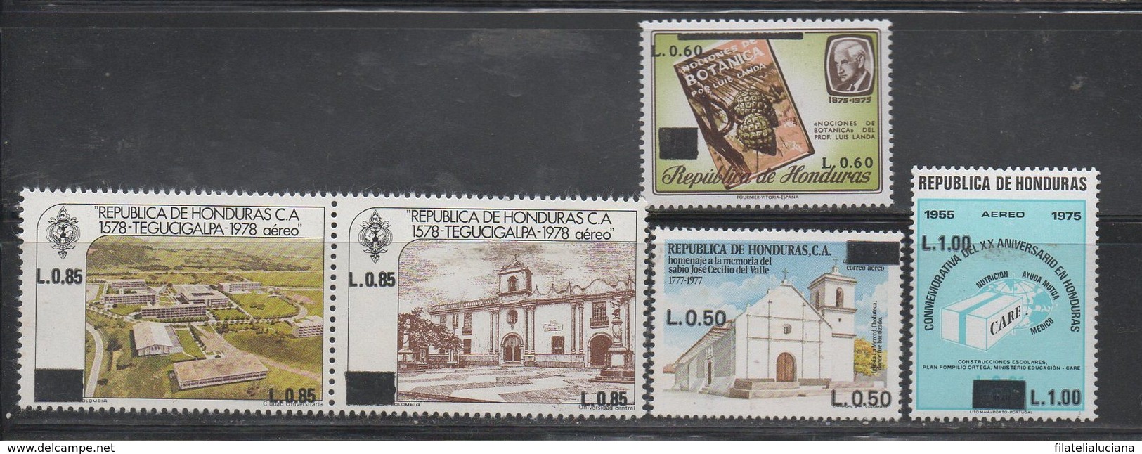 Honduras 1986 Surcharges MNH With Pair - Honduras